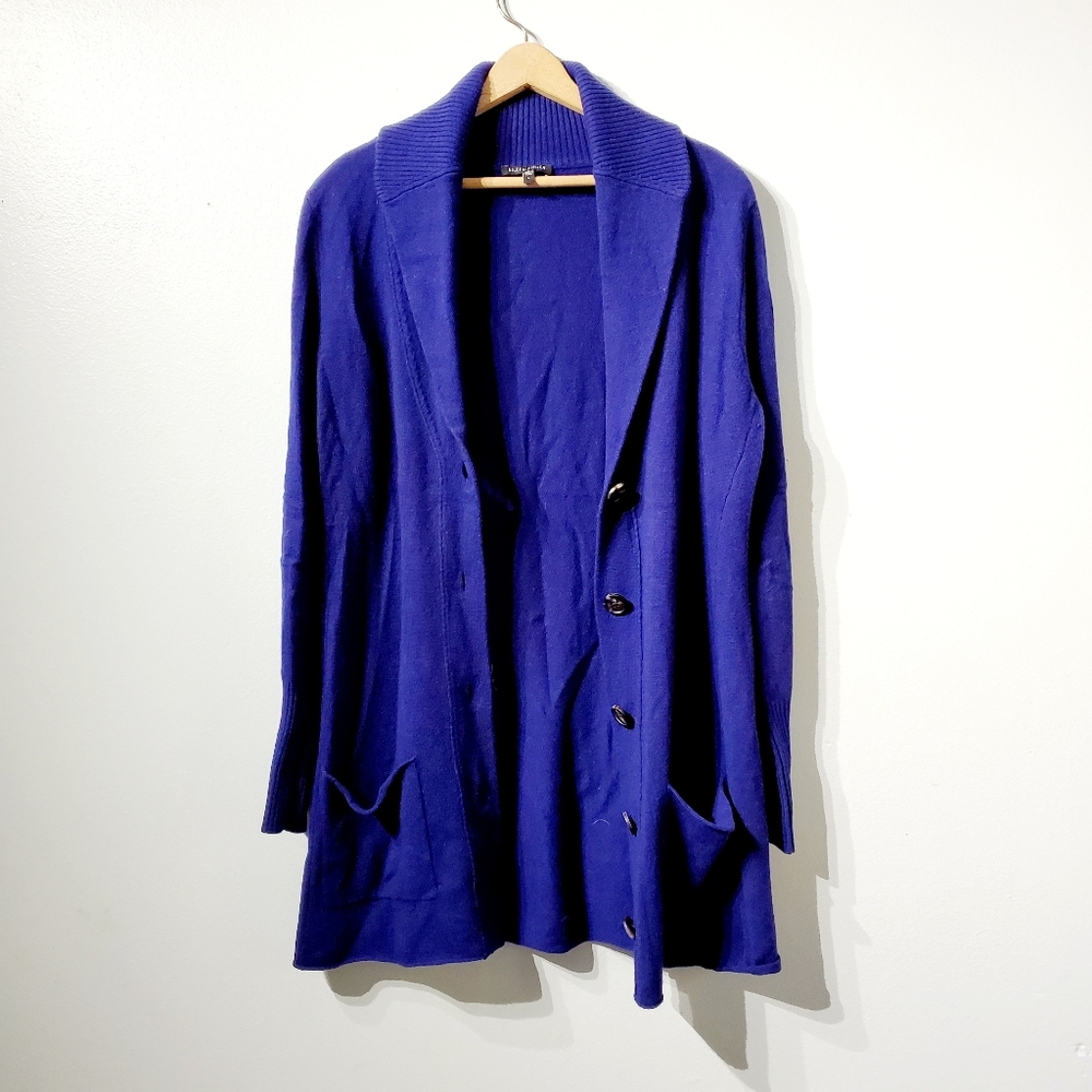 Eileen Fisher Long Cardigan Wool Cashmere Blend